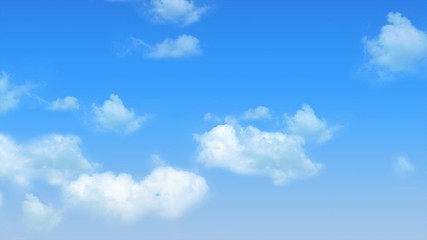 Seamless Loop of Moving Clouds - Powered by Adobe