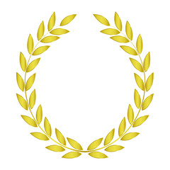 Laurel Wreaths Vector. GOLD Laurel 