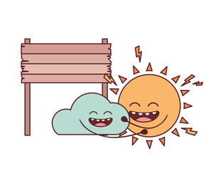 radiant sun kawaii isolated icon vector illustration