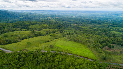 Landscape around Volcano Arenal in Costa Rica