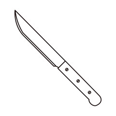 boning knife cooking icon on white background
