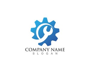 Gear Logo Template vector icon illustration design