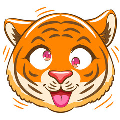 tiger vector graphic clipart design