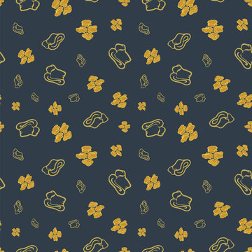 Abstract geometric seamless pattern