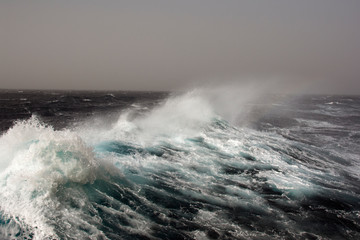 Sea wave in atlantic ocean during storm - 284240174