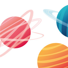 planet of the solar system isolated icon vector illustration