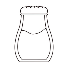 salt ingredient cooking icon on white background