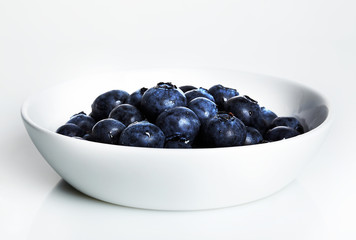 Many blueberry berries