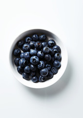 Many blueberry berries