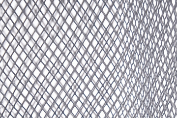 Fototapeta premium chain link fence with white background