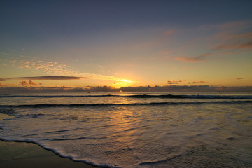 sunset on beach, australia 
