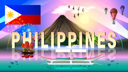 The Philippines tourism landscape banner.