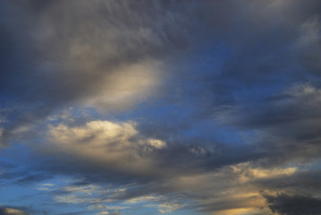 夕方　空　雲　素材