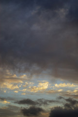 Obraz premium 夕暮れ 空 雲 素材