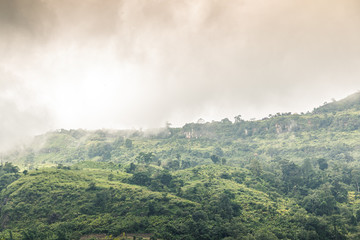 Thailand's Landscape with Mountains, trees and scenic views.