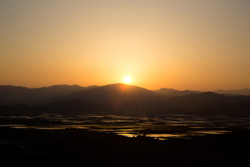 Suncheonman Bay in Suncheon-si, South Korea.