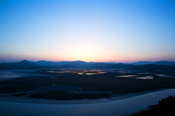 Obraz premium Suncheonman Bay in Suncheon-si, South Korea.