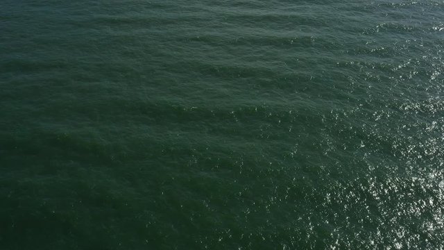 Close up of Chalupy city in Poland Sandy Beaches. Hel. People on the beach. Baltic Sea, Aerial View