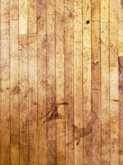 Old kitchen wood table texture, old vintage with grunge.