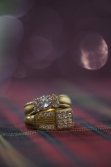 gold ring with diamond