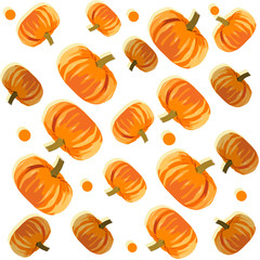 Colorful  pattern of ripe pumpkins of different sizes. Autumn fruit for holidays and cooking delicious food.