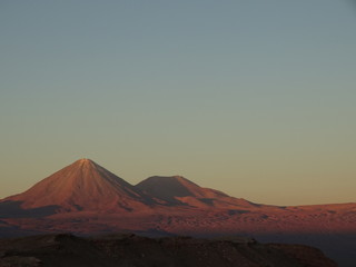 Fototapeta na wymiar sunset in desert