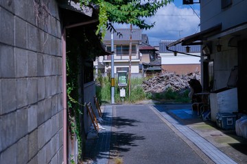 Fototapeta na wymiar 奈良大和郡山の風景　Yamatokoriyama scenery Nara Japan