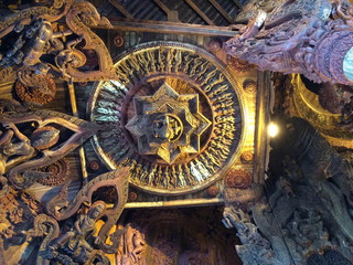 Sanctuary of Truth views in Pattaya Thailand