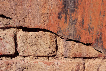 Abstract Colors. Old Painted Wall. Wall Texture Background.Wall Texture Grunge Background With A Lot Of Copy Space. Abstract Background,Orange And Gray Colors. Colorful Abstract Painted Background.