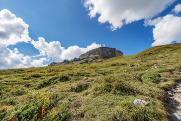 View from Hiking trail to Hoher Ifen Mountain  / Austria
