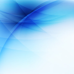 Abstract curve blue flow background and space, Vector illustration