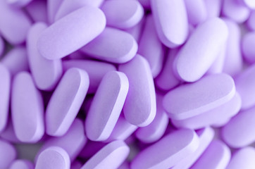 Obraz na płótnie Canvas Background of pills close up. Health care. Top view.