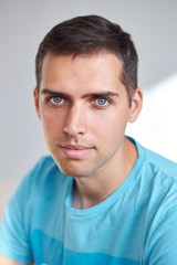 Fototapeta premium portrait of young man isolated on white background