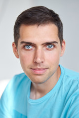 Fototapeta premium portrait of young man isolated on white background