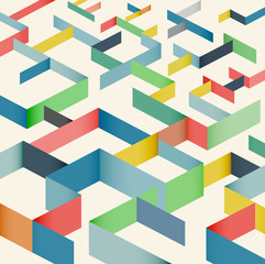 colorful geometric pattern background, vector illustration