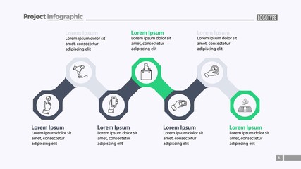 Octagon infographic diagram template. Business data. Graph, chart, design. Creative concept for infographic, report. Can be used for topics like banking, shopping, strategy