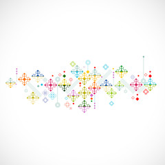 Abstract colorful and creative geometric background, vector illustration