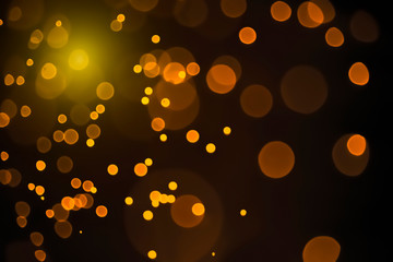 Gold abstract bokeh.