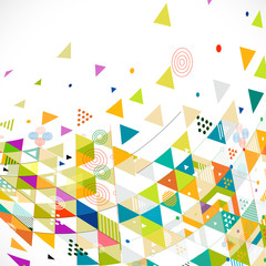 Abstract colorful and creative mix geometric background, vector illustration