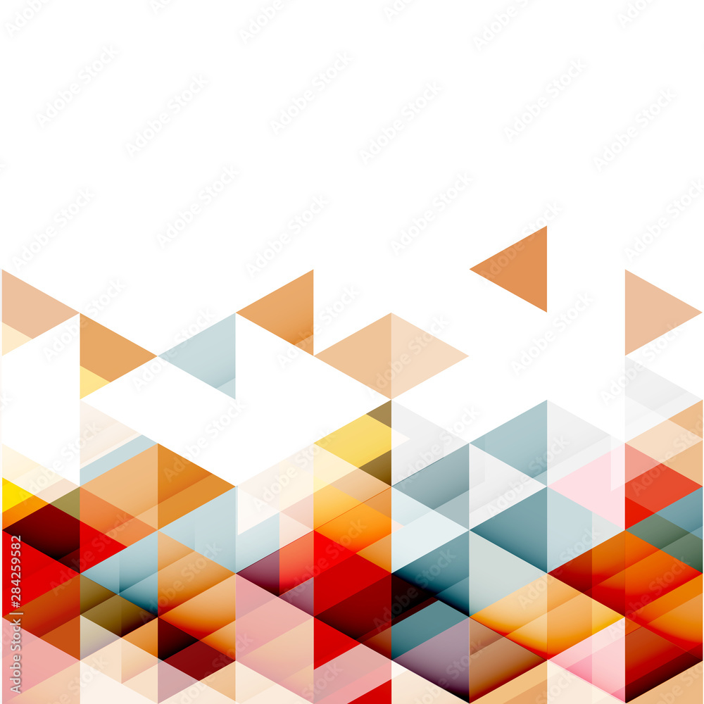Canvas Prints abstract colorful triangle geometric modern template for business or technology presentation, vector