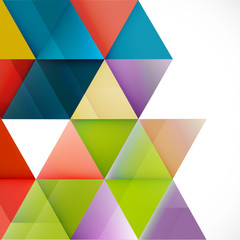 Abstract colorful triangle geometric modern template for business or technology presentation, vector illustration