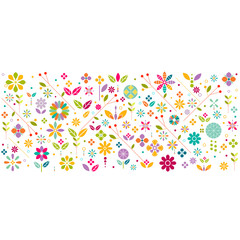 Colorful flower symbol and graphic decoration contemporary graphic pattern, vector illustration