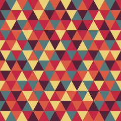 Triangle pattern with retro and fashion concept seamless background, vector illustration
