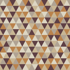 Triangle pattern with retro and fashion concept seamless background, vector illustration