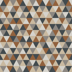 Triangle pattern with retro and fashion concept seamless background, vector illustration