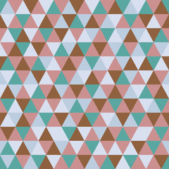 Obraz premium Triangle pattern with retro and fashion concept seamless background, vector illustration