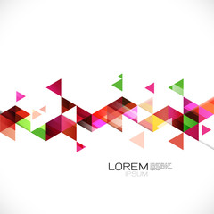 Abstract colorful geometric strip modern template for business or technology presentation, vector illustration