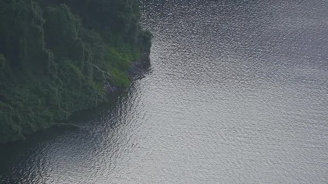 Lake Challa is a beautiful small lake that lies on the border of Kenya and Tanzania.