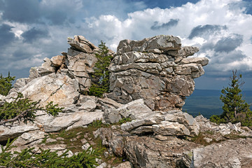 mountain landscape on a summer day
