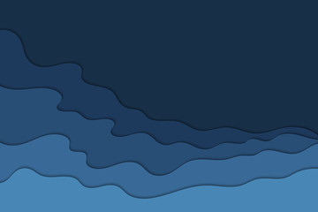 Abstract blue wavy background.